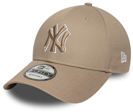 New Era Adult's Outline MLB New York Yankees Baseball Cap Hat Pastel Brown