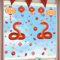 KAIRNE Chinesischer Neujahr Fensterdeko,Neujahr Fenster Aufkleber,Schlange Fenstersticker,Frühlingsfest Fensterbild Laterne,Jahr der Schlange Chinese New Year Sticker für Schaufenster Glas Tür Deko