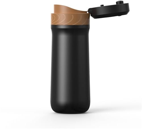 Cafetière à piston en acier inoxydable pour camping, randonnée, bouteille d'eau isotherme en métal