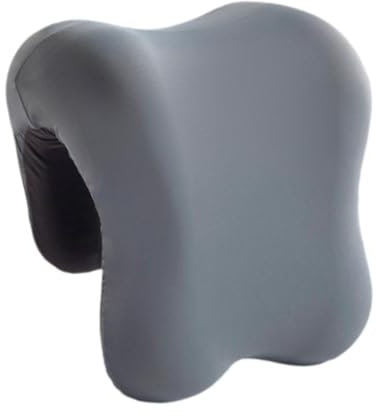 Milageto Neck Headrest Pillow Lunch Break Cushion Headrest Support for Chair Memory Foam Neck Support for Office Chair Head rest Attachment Napping Pillow Cushion, Gray