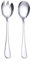 Set of 2 Salad Servers Salad Serving Utensil Set Salad Spoon Fork Set Stainless Steel for Salad Fruit Ice Cream