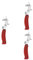 Toddmomy 2 Stk Ringschneider Keuchen Schlüsselanhänger Ei-banner Automatischer Lüfterflügel Soda Ringmesserschneidemaschine Topper-banner Dekoration Produkt Dekoration Kette Orange Eisen
