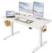 FEZIBO Schreibtisch Höhenverstellbar Elektrisch, 120 x 60 cm Steh-Sitz Tisch, Verstellbarer Stehpult mit Memory-Steuerung, Ergonomischer Computertisch Homeoffice, Weiß