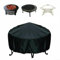 Housse de brasero ronde, robuste, imperméable et résistante aux déchirures, pour barbecue, extérieur, cour, camping, voyage (120 x 20 cm)
