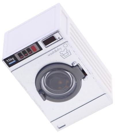CHICAMPERA Mini Washing Machine Toy for Dollhouse Boys and Girls Pretend Playset Laundry Accessory
