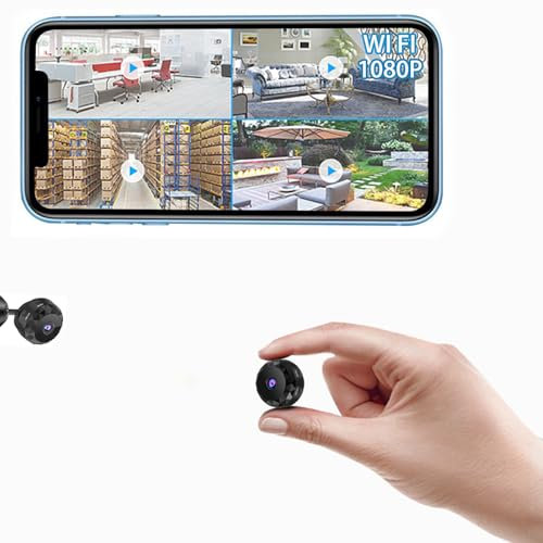 Mini Telecamera Spia Nascosta 1080P Camera Fili Wifi Microcamera Videocamera Registrazione Interno Invisibile Con Audio da Nascondere Microspia Microtelecamera Piccole Spy Wireless Senza Hidden