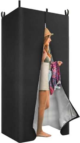 zjhukfmc Tente de vestiaire d'extérieur, tente de vestiaire mobile, cabine de vestiaire légère pliable pour camping, jardin, bateau et