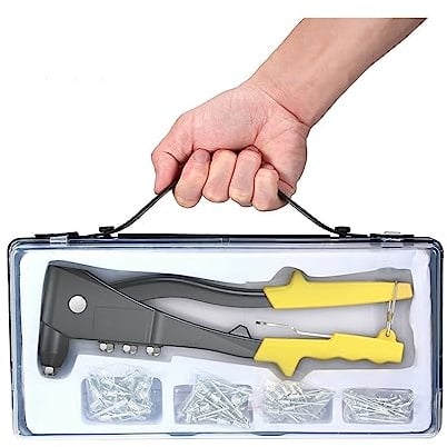 DAWSAXZKL 380/200 / 120 60pcs Heavy Duty Nieteneinschlägers Set Handnietzange Blindnietzange Gun DIY. Nieten Nut Autowerkzeuge(200pcs)