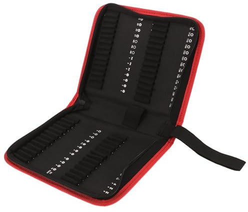 SOLUSTRE Werkzeugtasche aus Oxford Gewebe Bit Organizer für 55 Bohrer Robuste Kleine Handwerkzeugtasche mit Griff für Selbstgemacht und Handwerk