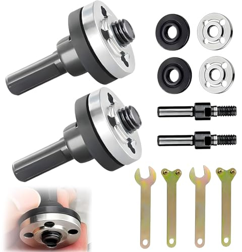 10 Stück Winkelschleifer Pleuel Set, Winkelschleifer Anschlusssatz, Handbohrmaschine Conversion Rod Connecting Adapter Set Mit Stiftschlüssel, für Elektrische Trennscheibe Bohrmaschine