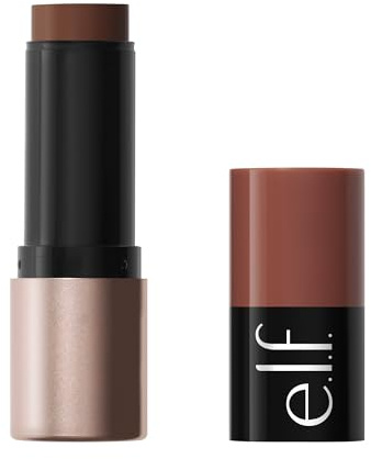 e.l.f. Soft Glam Cream Bronzer Stick, aufbaubarer Creme-Bronzer für einen langanhaltenden, definierten Glow und ein Satin-Finish, Stick zum Herausdrehen, vegan und tierversuchsfrei, Fair, Tan/Deep