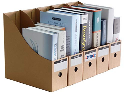 OFFIDIX Office 5 Levels Kraft Paper Desktop Storage Box A4 Document Holder Drawer Paper Organizer for Home Office DIY Paper Container Student File Storage Box Drawer Storage Cabinet Cubbyhole One Size