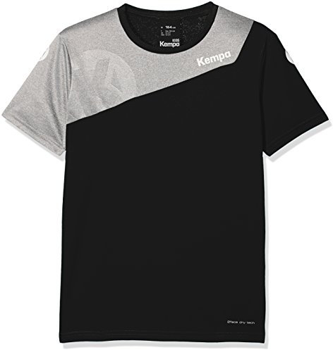 Kempa Kinder Kinder Trikot Core 2.0 Trikot, schwarz/Dark grau Melange, 116, 200309501