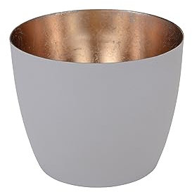 Gift Company [MM] [W] Madras, Windlicht, M, Sandstone/Gold