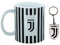 Set regalo ufficiale FC Juventus (Serie A) 325 ml con tazza in ceramica e portachiavi
