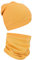 Alkato Unisex Beanie Mütze und Schal Set Uni, Farbe: Senfgelb, Größe: Einheitsgröße
