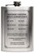 Flachmann Edelstahl 237 ml 8 oz individuelle Gravur Geschenk - Ausrüstungsgegenstand