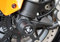 GSG-Moto Sturzpads Vorderrad passend für die KTM Super Duke 1290 / GT Inlay Schwarz