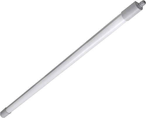 LED Feuchtraumleuchte 33 Watt 4000K reinweiß 4000lm IP65 wasserfest schlagfest 120cm Feuchtraumwannenleuchte durchgangsverdrahtet Leuchte Keller Werkstatt Halle Garage Lager (33W / 1 Stück)