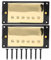 Micro Humbucker Pickup Neck Bridge avec 8 vis de montage Compatible avec la guitare électrique de LP(Noir)