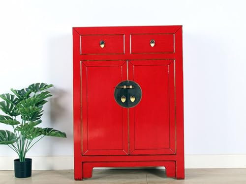 Yajutang chinesische Kommode Orientalisch/Asiatisch Stil rot