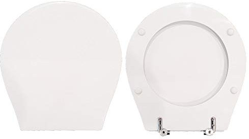 Toilet seat K09 Kerasan wood covered in white polyester resin by HYDRO HOME