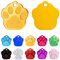 Ibera gifts - Hundemarke mit Gravur und personalisierte Hundemarke in Pfotenform für kleine bis mittelgroße Hunde und Katzen (Gold)