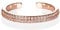 namana offener Rosegold Ring für Damen mit Zirkonia, verstellbarer Damenring, offener rosegold ring besetzt mit Zirkonia, Roségold Ring mit Stein für Frauen und Teenager, Mädchen