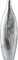 Vase Dekovase Aluminium Silber Groß, Deko Modern aus Metall, für Wohnzimmer, Schlafzimmer und Küche, 44 cm