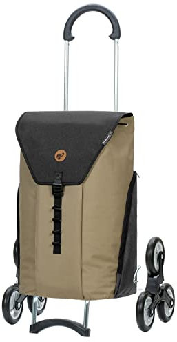 ANDERSEN Einkaufstrolley - Treppensteiger Scala Shopper Ture beige 50 L Einkaufswagen,robust,vielseitig, leichtgängig, Räder abnehmbar, Treppensteiger