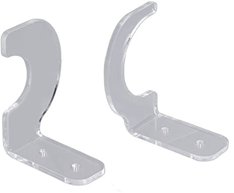 HERCHR Sword Wall Mount,2Pcs Sword Holder,Vertical Wall Sword Display Hook Universal Adjustable Acrylic Sword Stand for Dagger Axe and Other Weapons