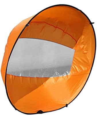 Kajak -Windsegel faltbar Downwind Paddle Canoe Boote -Zubehör mit klarem Fenster 108 cm