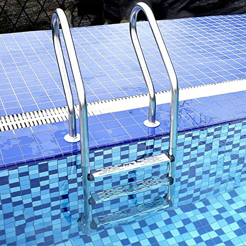 2/3/4/5-Stufen-Einbau-Schwimmbadleiter Mit Rutschfester Trittstufe, Edelstahl-Einbau-Schwimmbadleiter, EIN- Und Ausstiegssystem Für Im Boden Eingelassene Schwimmbäder (Color : 5 Pedals)
