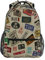 Quteprint Travel Laptop Backpack, Vintage Car Number Plates College School Book Bag Student iPad Tablet Shoulder Backpack for Men Women Girls Boys Hiking Daypack Multiple Pockets & Name Tags