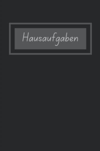 Hausaufgabenheft schwarz / ohne Datum / für Schüler jeden Alters / A5