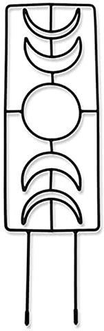 MaoYuanX Metal Garden Trellis, Moon Phase Plant Trellis Wrought Iron Panels Garden Plant Pot Trellis for Indoor Climbing Plants