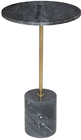 Atmosphera - Table d'appoint Ilian - marbre et métal - Gris