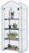 Quictent Anzucht Foliengewächshaus, mit 4 Ablagen 160 x 69 x 49 cm, Balkon Gewächshaus platzsparend, Anzuchthaus Terrasse,Weiß