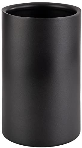 APS 36127 Doppelwandiger Flaschenkühler/Weinkühler für Flaschen mit max. Ø 10cm, schwarz/außen Ø 12 cm, H: 20 cm …