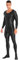 iEFiEL Herren Öl Body Ganzanzug Langarm Bodystocking Lang Jumpsuit Overall Glossy Catsuit Reizwäsche Unterwäsche Schwarz XL