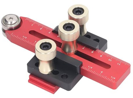 Tischkreissägen-Vorrichtungsführung, Aluminiumlegierung, Längenverstellbar, Schneller Schnittbegrenzungszaun, Dünner Rips-Tischkreissägen-Vorrichtungsführung für Bandsägen,