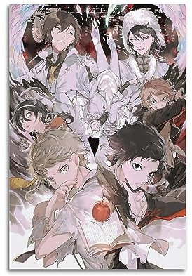 JEAM Bungo Stray Dogs Ästhetische Bilder, individuelles Raumdekor, Schlafsaal, Wanddekoration, Kunstposter, Albumcover, Bild, Dekor-Poster, 30 x 45 cm, ungerahmt