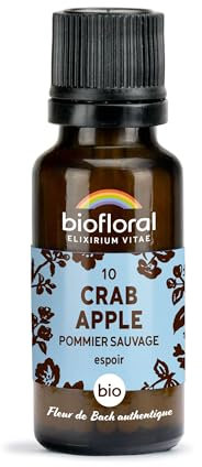 BIOFLORAL - 10 Crab Apple, Pommier Sauvage BIO - 470 Granules - Espoir - Fleur de Bach Authentique - Sans Alcool
