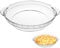 DOERDO – Assiette à tarte ronde en verre de 20,3 cm avec poignées – Moule à tarte transparent pour gâteaux au fromage