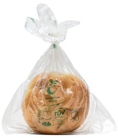 bioMat Kompostierbare Frischhaltebeutel 2l, 105 Stk. Gefrierbeutel, Premium-Qualität, Klimaneutral, Made in Germany