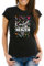 MoonWorks® Damen T-Shirt Fasching Karneval Konfetti im Herzen Kostüm-Ersatz Verkleidung Funshirt Frauen schwarz XL