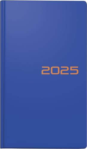 BRUNNEN Taschenkalender Mod. 756 2025 | A6, Kunststoff, blau