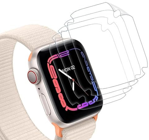 SkyKeep (4 Stücke für Schutzfolie Apple Watch se 2022 Folie, Displayfolie Schutz, Soft TPU, für Apple Watch Series 4/5/6/se 2020/2022 40mm Displayschutz