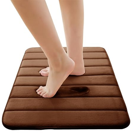 BedLooms Door Mat – Brown 50 x 80 cm Doormats for Bedroom Machine Washbale Super Absorbent Door Mats Non Slip Floor Mat Dirt Trapper Heavy Duty Mat