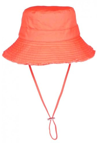 Nyls Création Chapeau Bob Ficelle Corail Prestige en Coton Urban Myxjack - Taille Unique - Orange